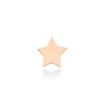 Mono Boucle d'Oreille Ginette NY Solo Milky Way Star Stud Or Rose