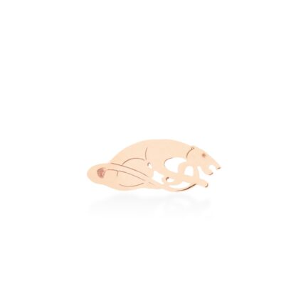 Mono Earring Ginette NY Solo Panther Stud Rose Gold