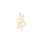 Mono Earring Ginette NY Solo Snake Stud Rose Gold