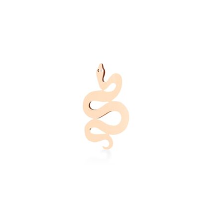 Mono Earring Ginette NY Solo Snake Stud Rose Gold