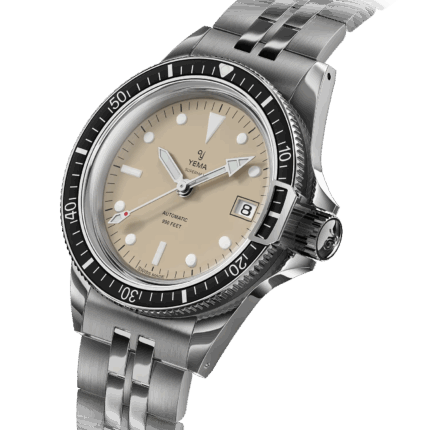 Montre Yema Superman Swiss Edition Auto Cadran Beige Bracelet Acier