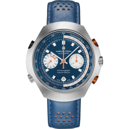 Hamilton American Classic La Chrono Matic 50 Auto Watch Blue Dial Leather Bracelet Limited Edition