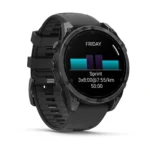 Montre Garmin Fenix 8 Amoled Acier Gray Connectée Bracelet Caoutchouc 47MM