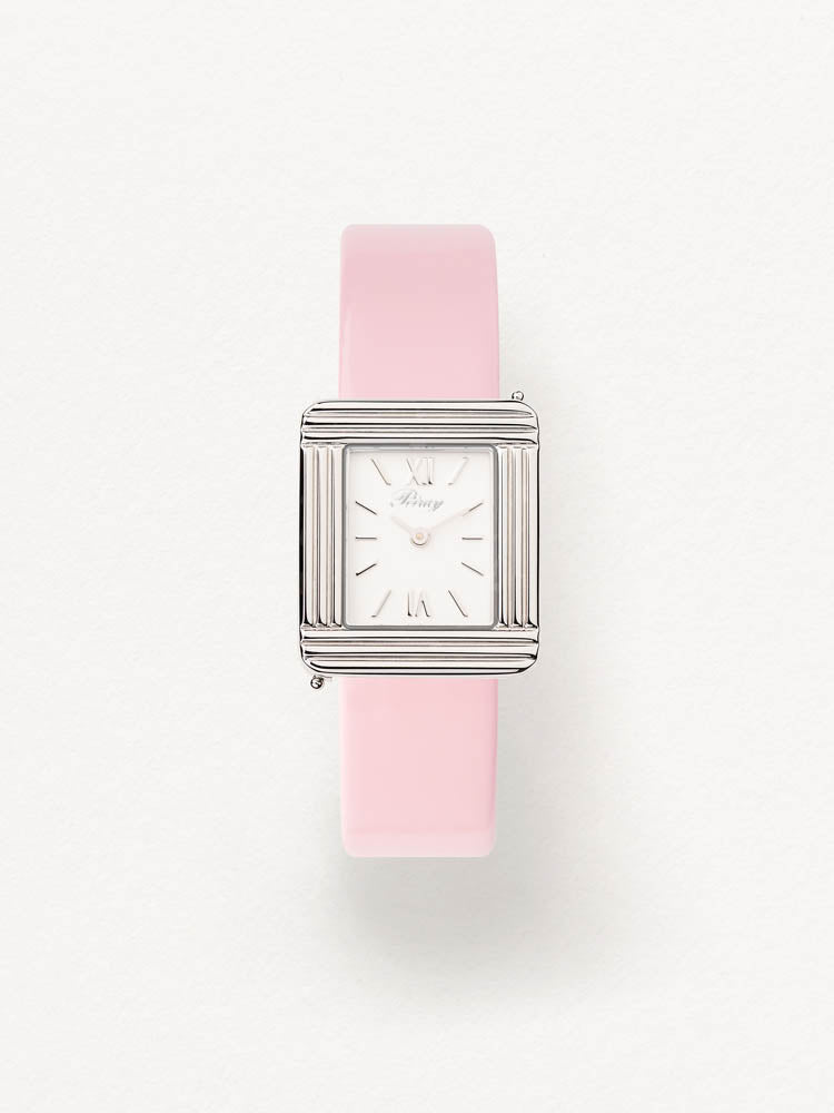 Poiray Ma Première watch White dial Leather Bracelet