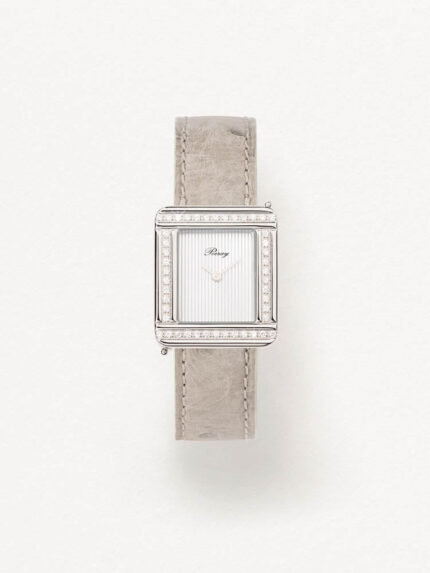 Poiray watch Ma Première Steel &amp; Diamonds White Dial Bracelet Leather