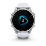 Montre Garmin Fenix 8 Amoled Acier Silver Connectée Bracelet Caoutchouc 43MM