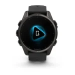 Montre Garmin Fenix 8 Amoled Sapphire Titane Carbon Gray DLC Connectée Bracelet Caoutchouc 43MM