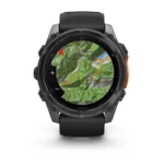 Montre Garmin Fenix 8 Amoled Acier Gray Connectée Bracelet Caoutchouc 51MM