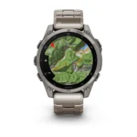 Montre Garmin Fenix 8 Amoled Sapphire Titanium Connectée Bracelet Acier + Caoutchouc 47MM