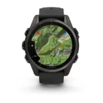 Montre Garmin Fenix 8 Amoled Sapphire Titane Carbon Gray DLC Connectée Bracelet Caoutchouc 43MM