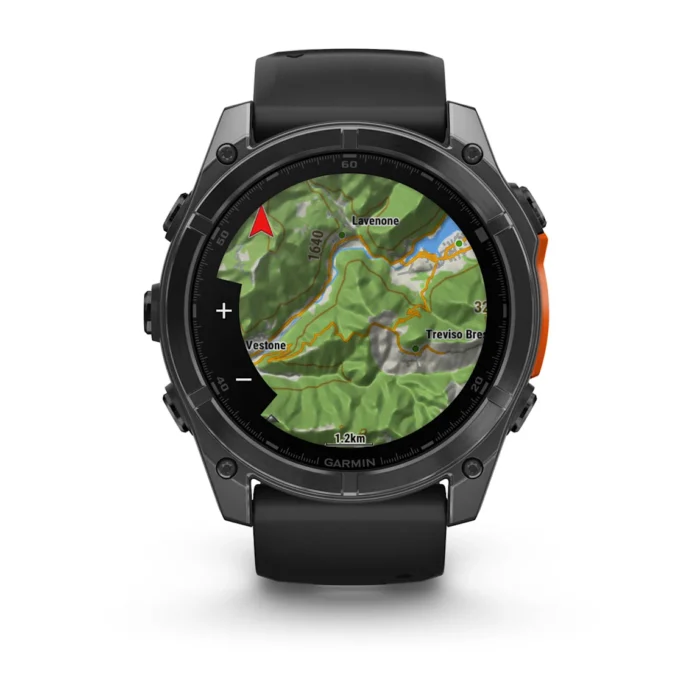 Montre Garmin Fenix 8 Amoled Acier Gray Connectée Bracelet Caoutchouc 51MM