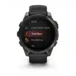 Montre Garmin Fenix 8 Amoled Sapphire Titane Carbon Gray DLC Connectée Bracelet Caoutchouc 47MM