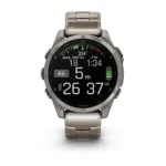 Montre Garmin Fenix 8 Amoled Sapphire Titanium Connectée Bracelet Acier + Caoutchouc 47MM