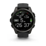 Montre Garmin Fenix 8 Amoled Sapphire Titane Carbon Gray DLC Connectée Bracelet Caoutchouc 43MM