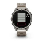 Montre Garmin Fenix 8 Amoled Sapphire Titanium Connectée Bracelet Acier + Caoutchouc 47MM