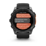 Montre Garmin Fenix 8 Amoled Acier Gray Connectée Bracelet Caoutchouc 51MM