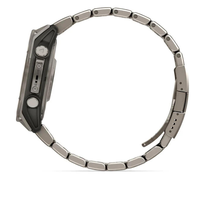 Montre Garmin Fenix 8 Amoled Sapphire Titanium Connectée Bracelet Acier + Caoutchouc 47MM