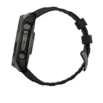 Montre Garmin Fenix 8 Solar Sapphire Titane Carbon Gray DLC Connectée Bracelet Caoutchouc 51MM