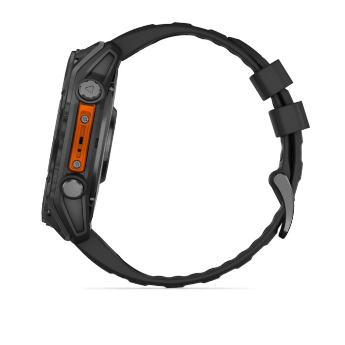 Montre Garmin Fenix 8 Amoled Acier Gray Connectée Bracelet Caoutchouc 51MM