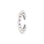 Mono Boucle d'Oreille Redline Si Joli Queen Ear Cuff Perle Or Blanc