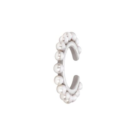 Mono Boucle d'Oreille Redline Si Joli Queen Ear Cuff Perle Or Blanc