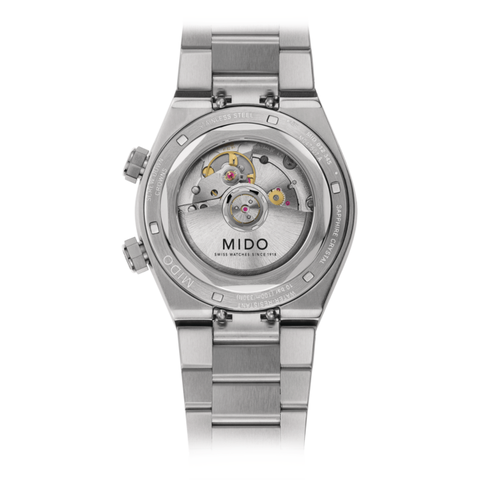 Montre Mido Multifort 8 Two Crowns Auto Cadran Gris Bracelet Acier 40MM