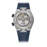 Montre Mido Multifort 8 Two Crowns Auto Cadran Bleu Bracelet Caoutchouc 40MM