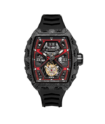 Montre Blackout Watches XP1 Tourbillon LT Red Bracelet Caoutchouc 44MM