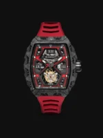 Montre Blackout Watches XP1 Tourbillon LT Red Bracelet Caoutchouc 44MM