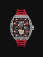 Montre Blackout Watches XP1 Tourbillon Ti Red Bracelet Caoutchouc 44MM