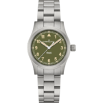 Montre Hamilton Khaki Field Quartz Cadran Vert Bracelet Acier 33MM