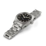 Montre Hamilton Khaki Field Quartz Cadran Noir Bracelet Acier 38MM