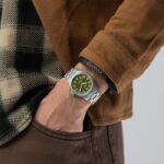 Montre Hamilton Khaki Field Quartz Cadran Vert Bracelet Acier 38MM