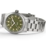 Montre Hamilton Khaki Field Quartz Cadran Vert Bracelet Acier 38MM