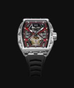 Montre Blackout Watches XP1 Tourbillon Ti Red Bracelet Caoutchouc 44MM