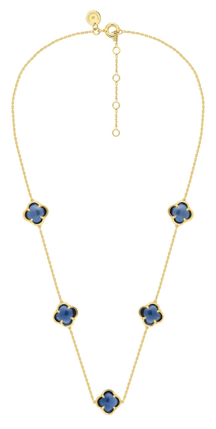 Collier Morganne Bello Songe Topaze Blue London Or Jaune Collier Morganne Bello Songe Topaze Blue London Or Jaune