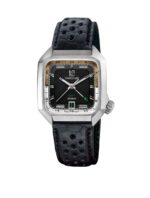 Montre MARCH LA.B AM2 Slim GMT Auto Empire Cadran Noir Bracelet Cuir 36MM