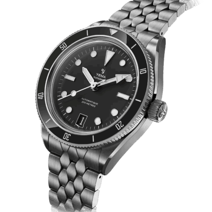 Montre Yema Superman Dato CMM.10 Auto Cadran Noir Bracelet Acier 41MM