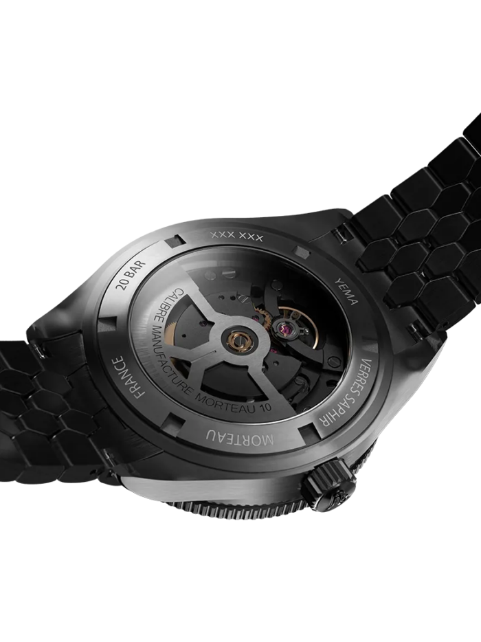 Montre Yema Superman Dato CMM.10 Auto Cadran Noir Bracelet Acier 41MM