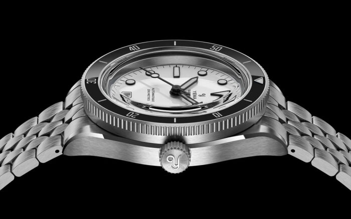 Montre Yema Superman Dato CMM.10 Auto Cadran Blanc Bracelet Acier 41MM