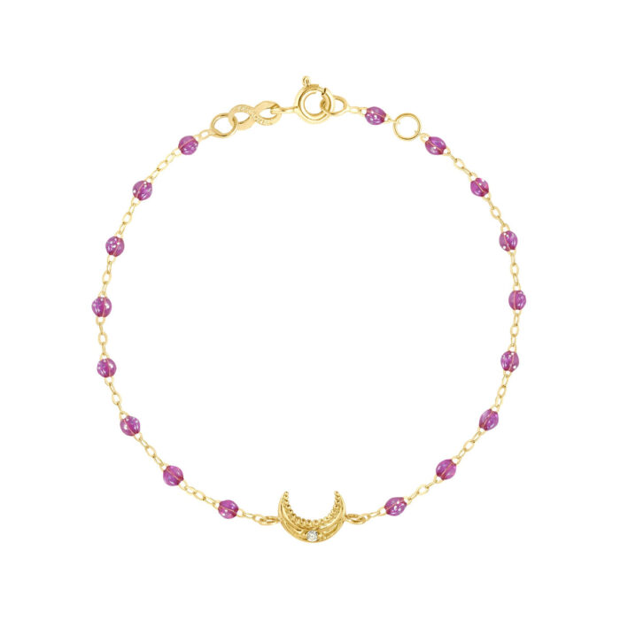 Bracelet galaxy Lune, diamant, or jaune, 17 cm