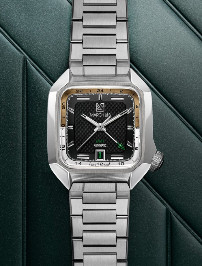 Montre MARCH LA.B AM2 Slim GMT Auto Empire Cadran Noir