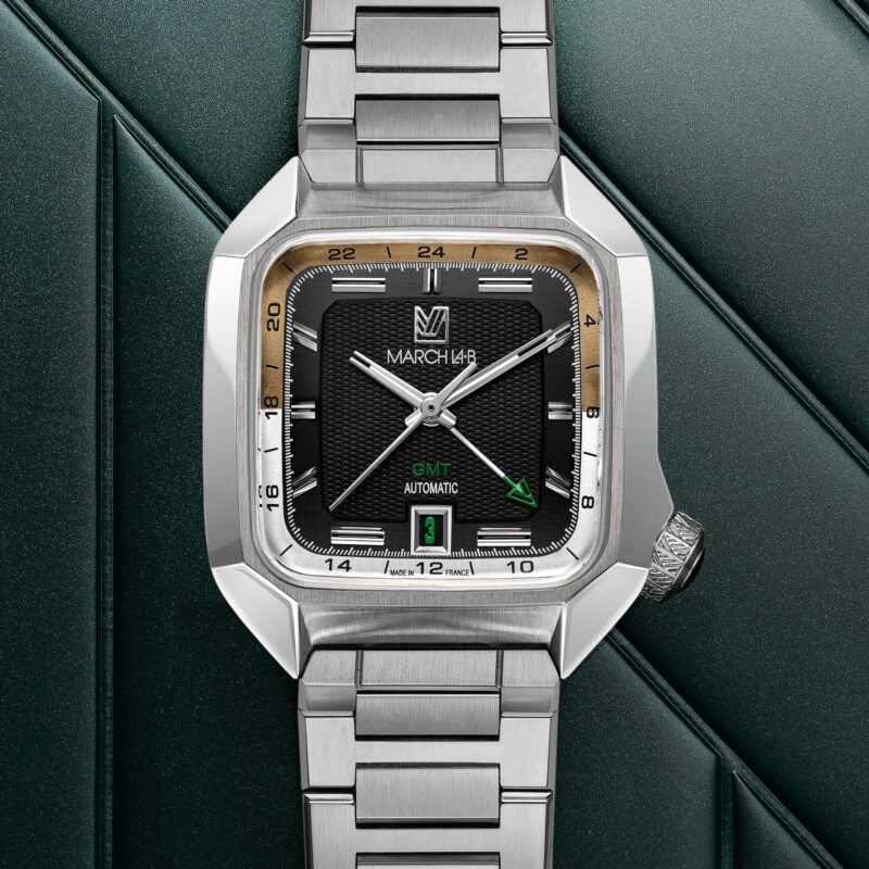Montre MARCH LA.B AM2 Slim GMT Auto Empire Cadran Noir