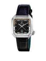 Montre MARCH LA.B AM2 Slim GMT Auto Empire Cadran Noir Bracelet Cuir 36MM