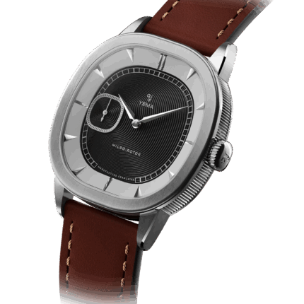 Montre Yema Granvelle CMM.20 Auto Cadran Noir Bracelet Cuir 39MM