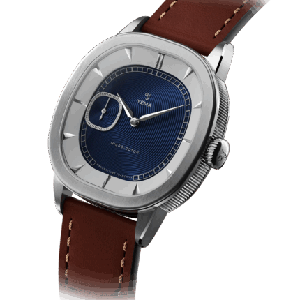 Montre Yema Granvelle CMM.20 Auto Cadran Bleu Bracelet Cuir 39MM