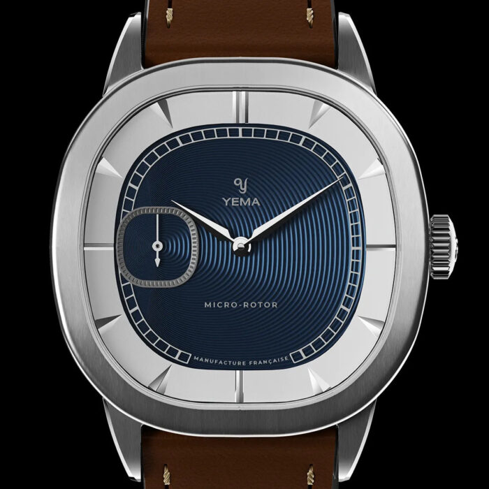 Montre Yema Granvelle CMM.20 Auto Cadran Bleu Bracelet Cuir 39MM