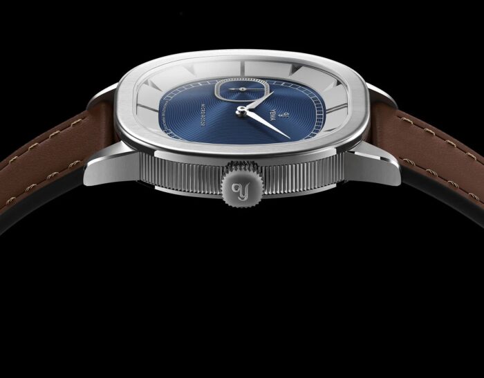 Montre Yema Granvelle CMM.20 Auto Cadran Bleu Bracelet Cuir 39MM