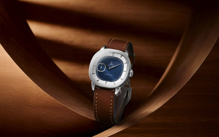 Montre Yema Granvelle CMM.20 Auto Cadran Bleu Bracelet Cuir 39MM
