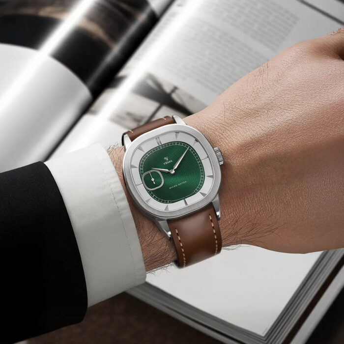 Montre Yema Granvelle CMM.20 Auto Cadran Vert Bracelet Cuir 39MM